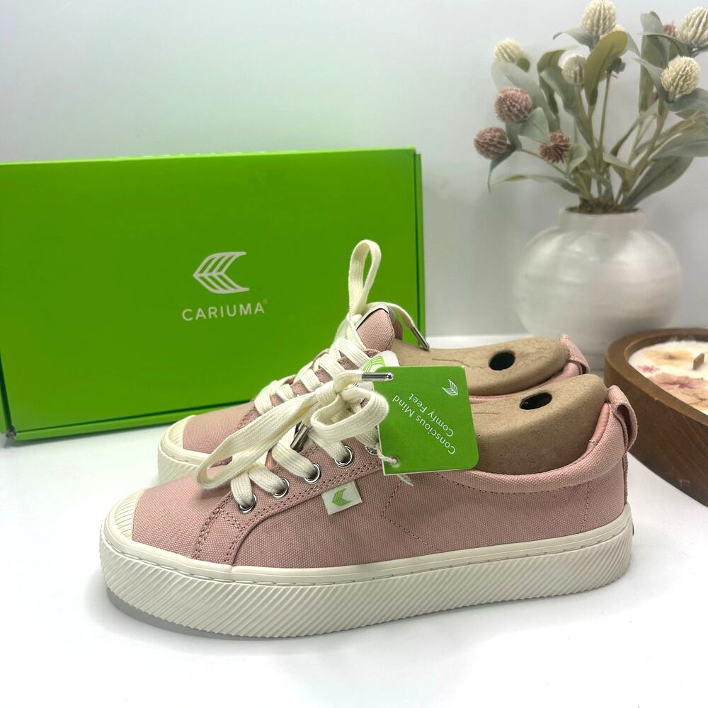 Cariuma OCA Low Casual Canvas Sneaker Rose Women's 7 Tried On